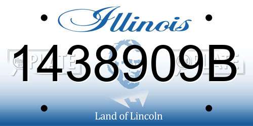 1438909B Illinois License Plate