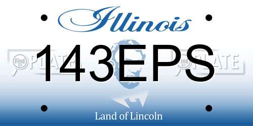 143EPS Illinois License Plate