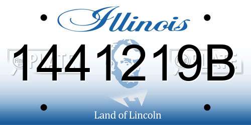 1441219B Illinois License Plate