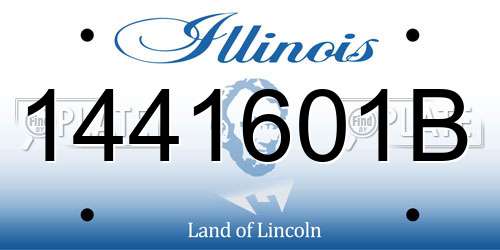 1441601B Illinois License Plate