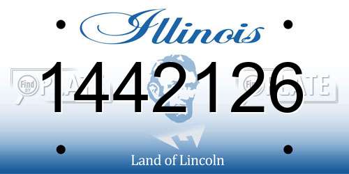 1442126 Illinois License Plate