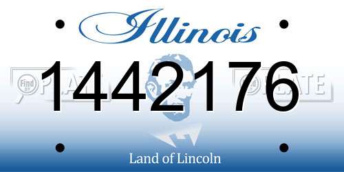 1442176 Illinois License Plate