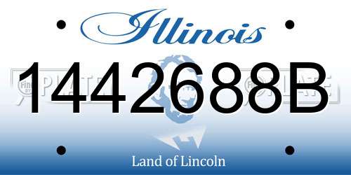 1442688B Illinois License Plate