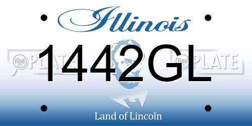 1442GL Illinois License Plate
