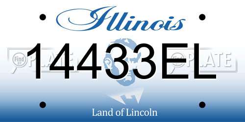 14433EL Illinois License Plate