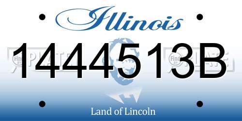 1444513B Illinois License Plate