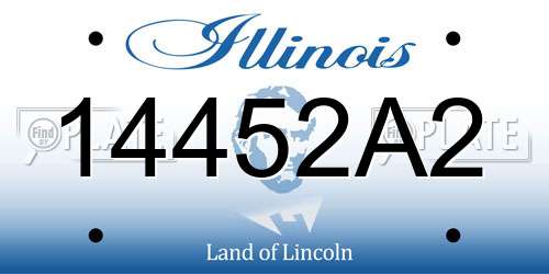 14452A2 Illinois License Plate
