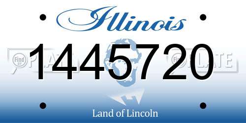 1445720 Illinois License Plate