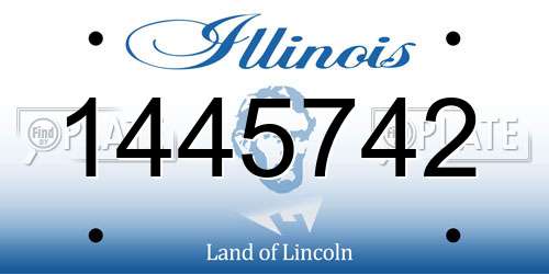 1445742 Illinois License Plate