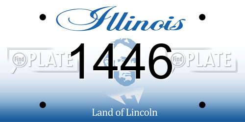 1446 Illinois License Plate