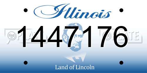1447176 Illinois License Plate