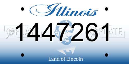 1447261 Illinois License Plate