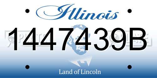 1447439B Illinois License Plate