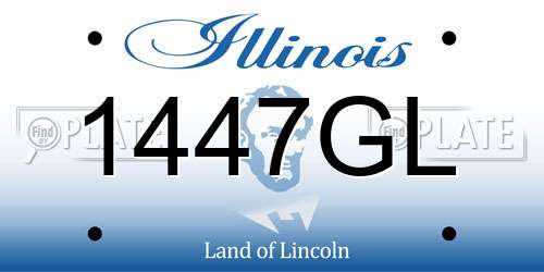 1447GL Illinois License Plate