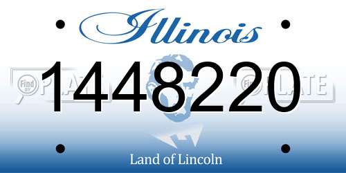1448220 Illinois License Plate