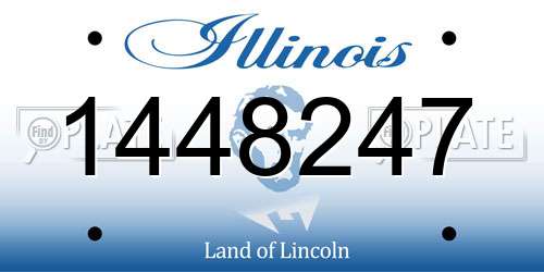 1448247 Illinois License Plate