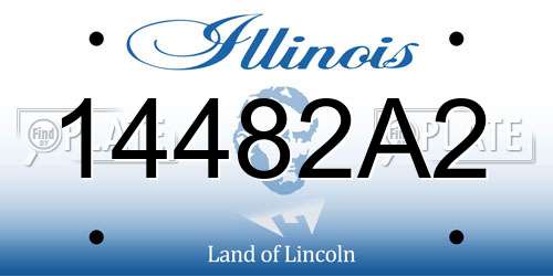 14482A2 Illinois License Plate