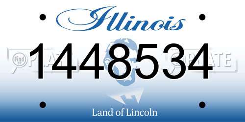 1448534 Illinois License Plate