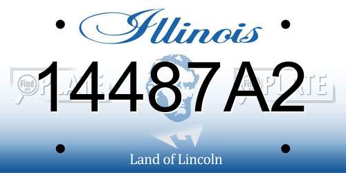 14487A2 Illinois License Plate