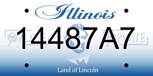 14487A7 Illinois License Plate