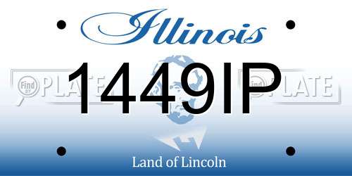 1449IP Illinois License Plate