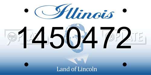 1450472 Illinois License Plate