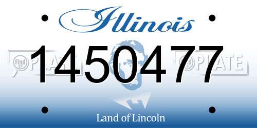 1450477 Illinois License Plate