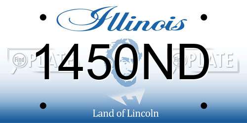 1450ND Illinois License Plate