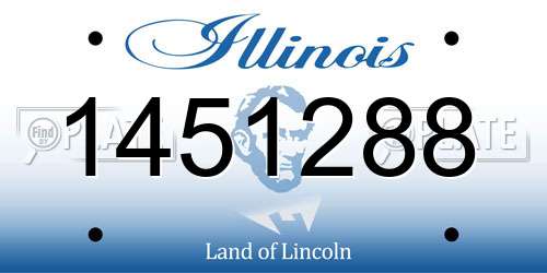 1451288 Illinois License Plate