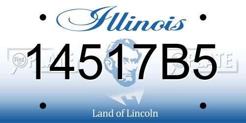 14517B5 Illinois License Plate