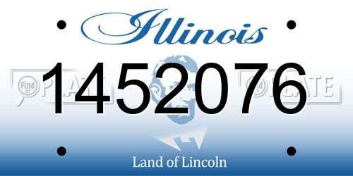1452076 Illinois License Plate