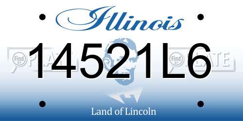 14521L6 Illinois License Plate