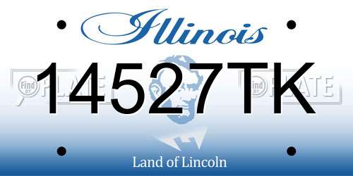 14527TK Illinois License Plate