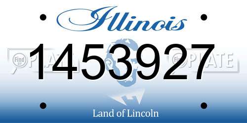 1453927 Illinois License Plate