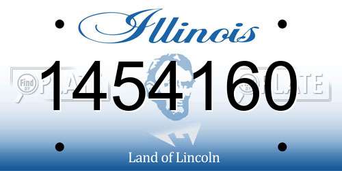 1454160 Illinois License Plate