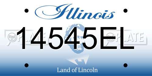 14545EL Illinois License Plate