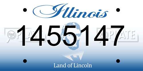1455147 Illinois License Plate