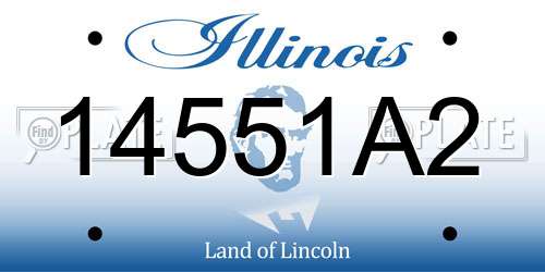 14551A2 Illinois License Plate