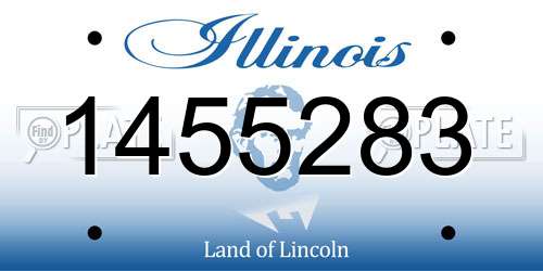1455283 Illinois License Plate
