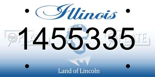 1455335 Illinois License Plate