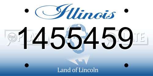 1455459 Illinois License Plate