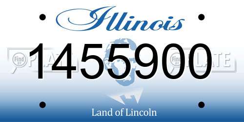1455900 Illinois License Plate