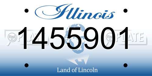 1455901 Illinois License Plate