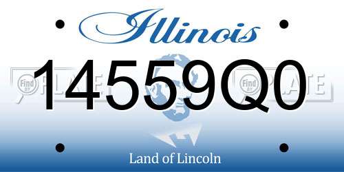 14559Q0 Illinois License Plate