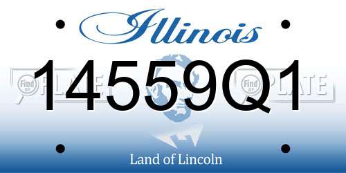 14559Q1 Illinois License Plate
