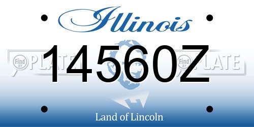 14560Z Illinois License Plate
