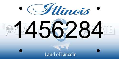 1456284 Illinois License Plate