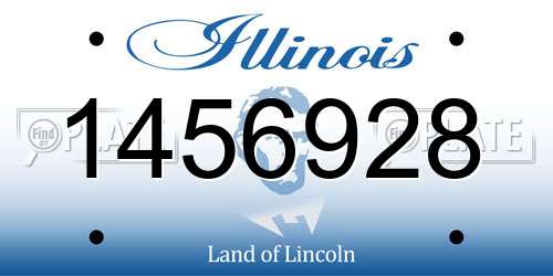 1456928 Illinois License Plate