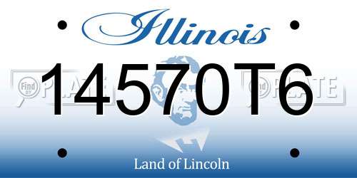 14570T6 Illinois License Plate