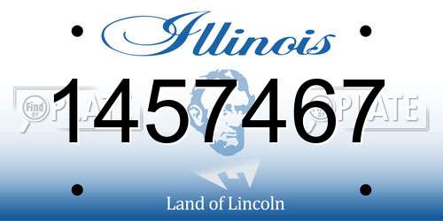1457467 Illinois License Plate